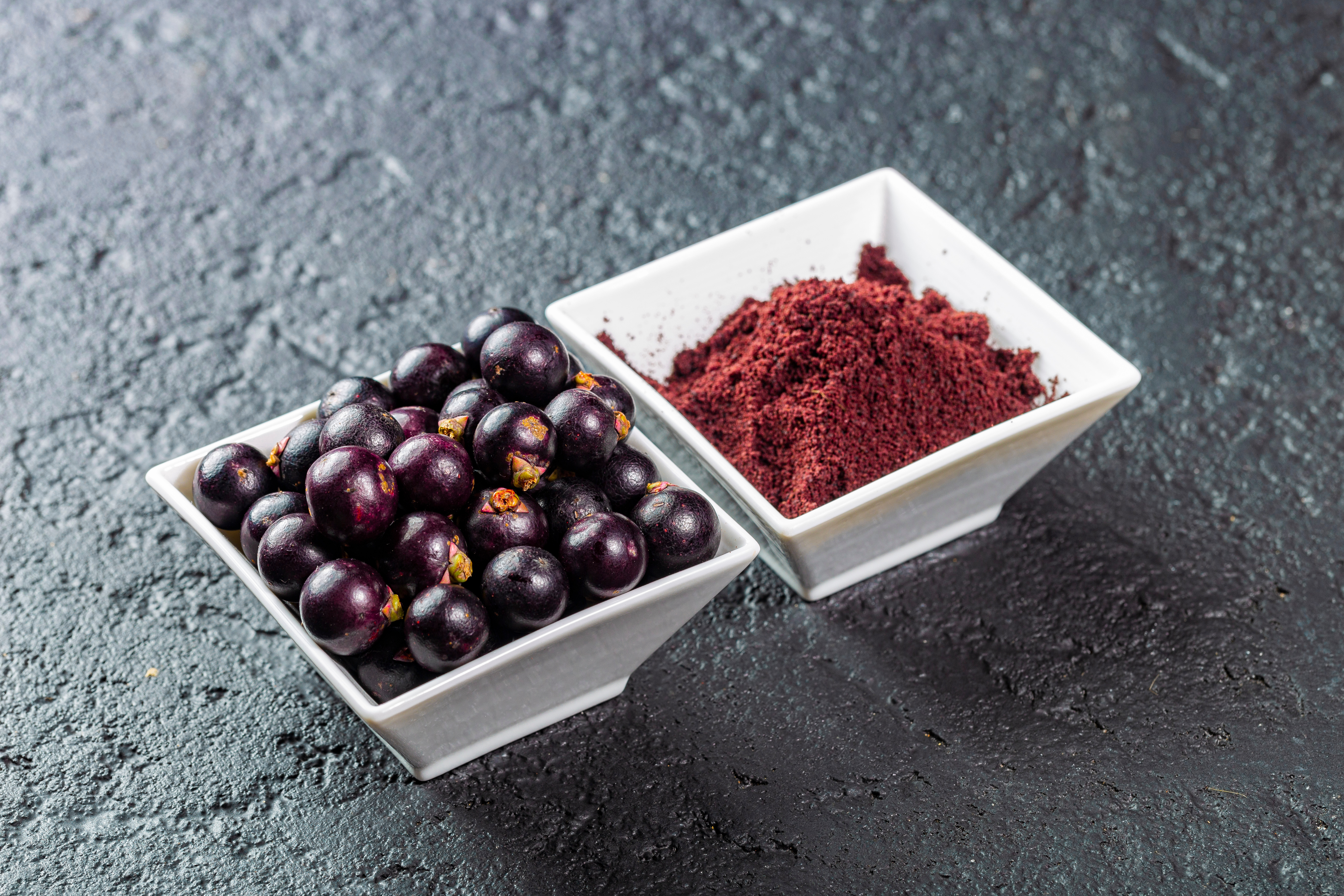 acai fruits and powder, the Amazon fruit